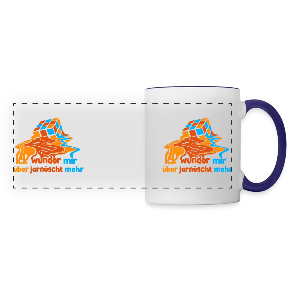 Ick Wunder Mir - Tasse zweifarbig - white/cobalt blue