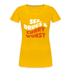 Sex, Drucks & Currywurst - Frauen Premium T-Shirt - sun yellow