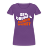 Sex, Drucks & Currywurst - Frauen Premium T-Shirt - purple