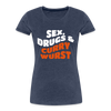 Sex, Drucks & Currywurst - Frauen Premium T-Shirt - heather blue