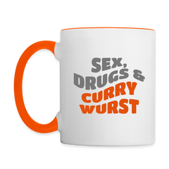 Sex, Drugs & Currywurst - Tasse zweifarbig