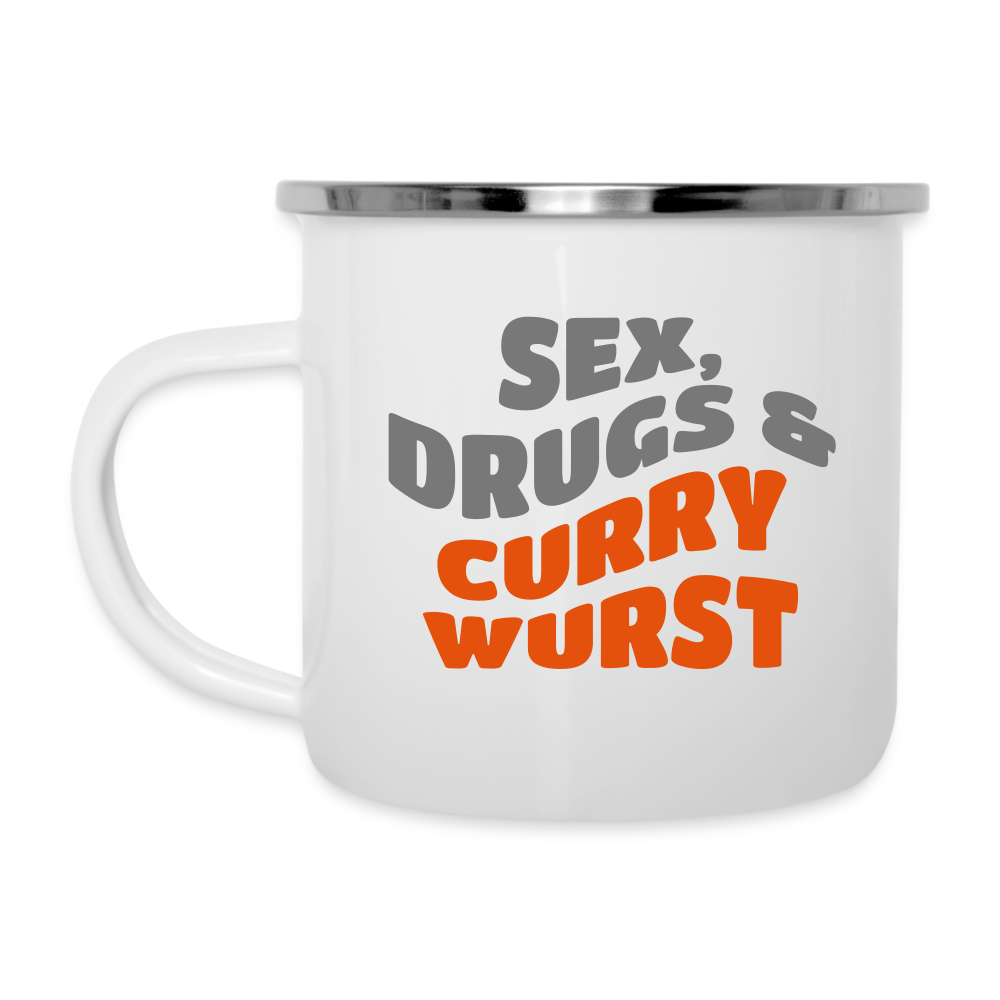 Sex, Drugs & Currywurst - Emaille Tasse