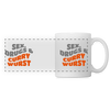 Sex, Drucks & Currywurst - Tasse zweifarbig - white