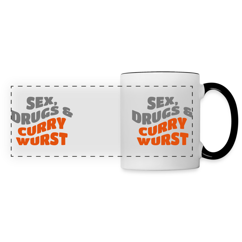 Sex, Drucks & Currywurst - Tasse zweifarbig - white/black