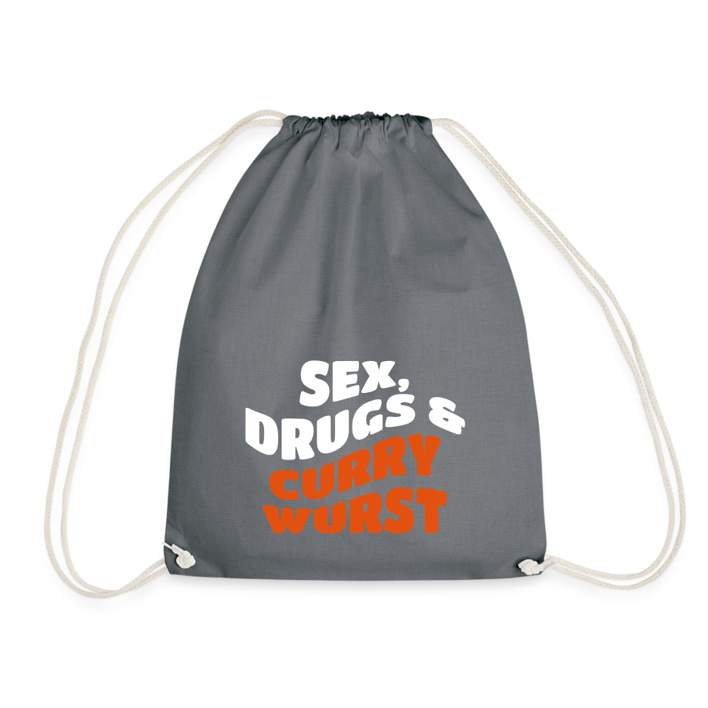 Sex, Drucks & Currywurst - Turnbeutel - grey