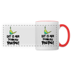 Schnurz Piepe mit Piep - Tasse zweifarbig - white/red