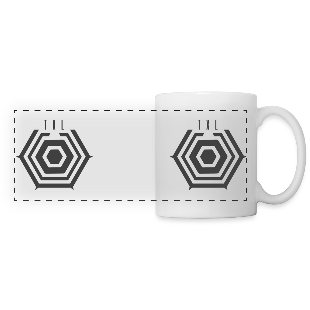 Tegel TXL Umrisse - Tasse zweifarbig - white