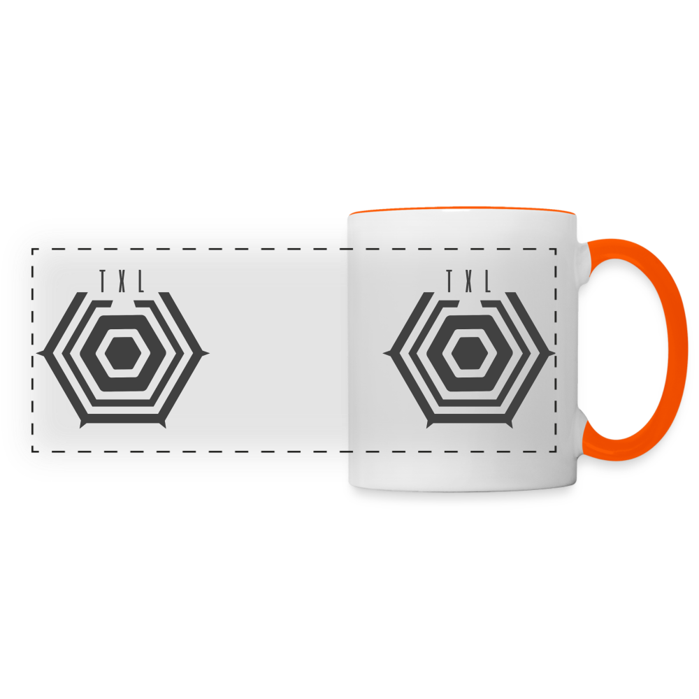 Tegel TXL Umrisse - Tasse zweifarbig - white/orange