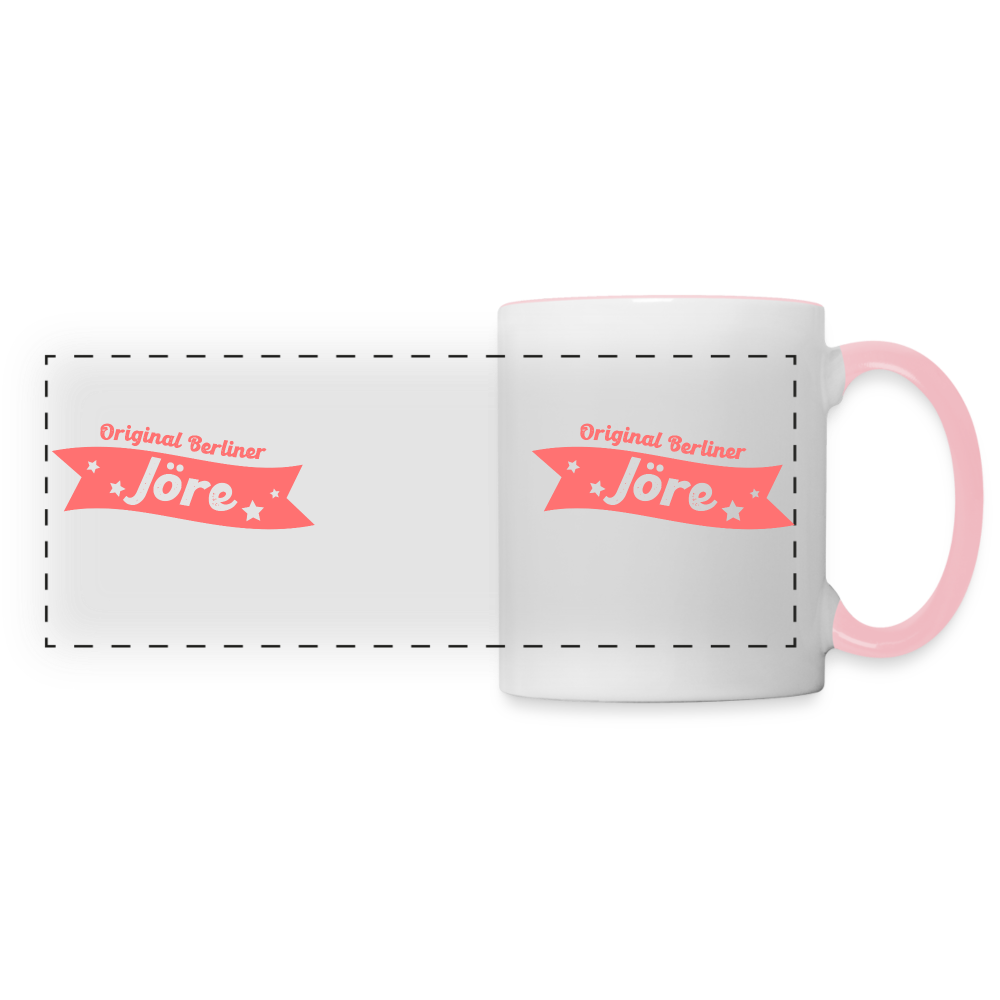 Berliner Jöre - Tasse zweifarbig - white/pink