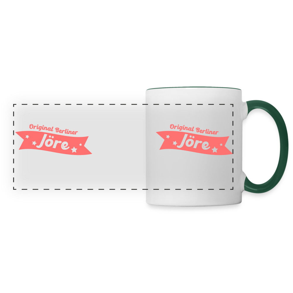 Berliner Jöre - Tasse zweifarbig - white/dark green