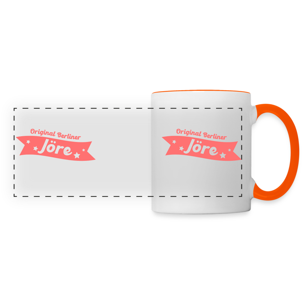 Berliner Jöre - Tasse zweifarbig - white/orange