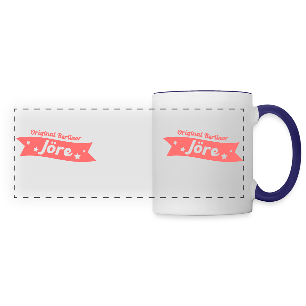 Berliner Jöre - Tasse zweifarbig - white/cobalt blue