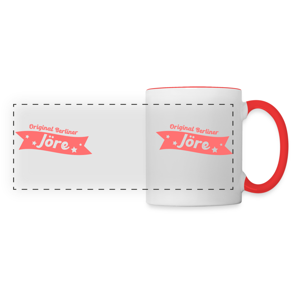 Berliner Jöre - Tasse zweifarbig - white/red