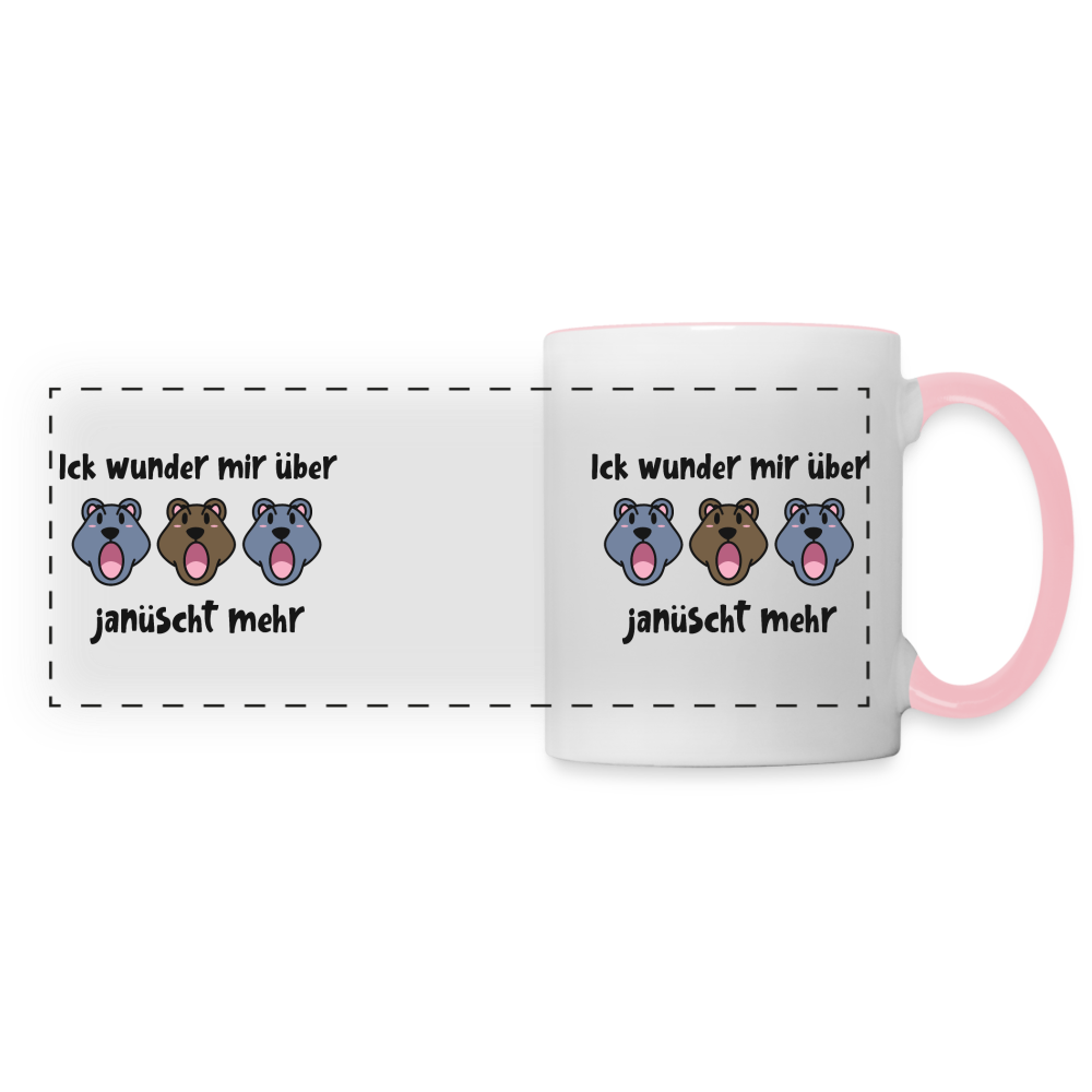 Ick wunder mir - Tasse zweifarbig - white/pink