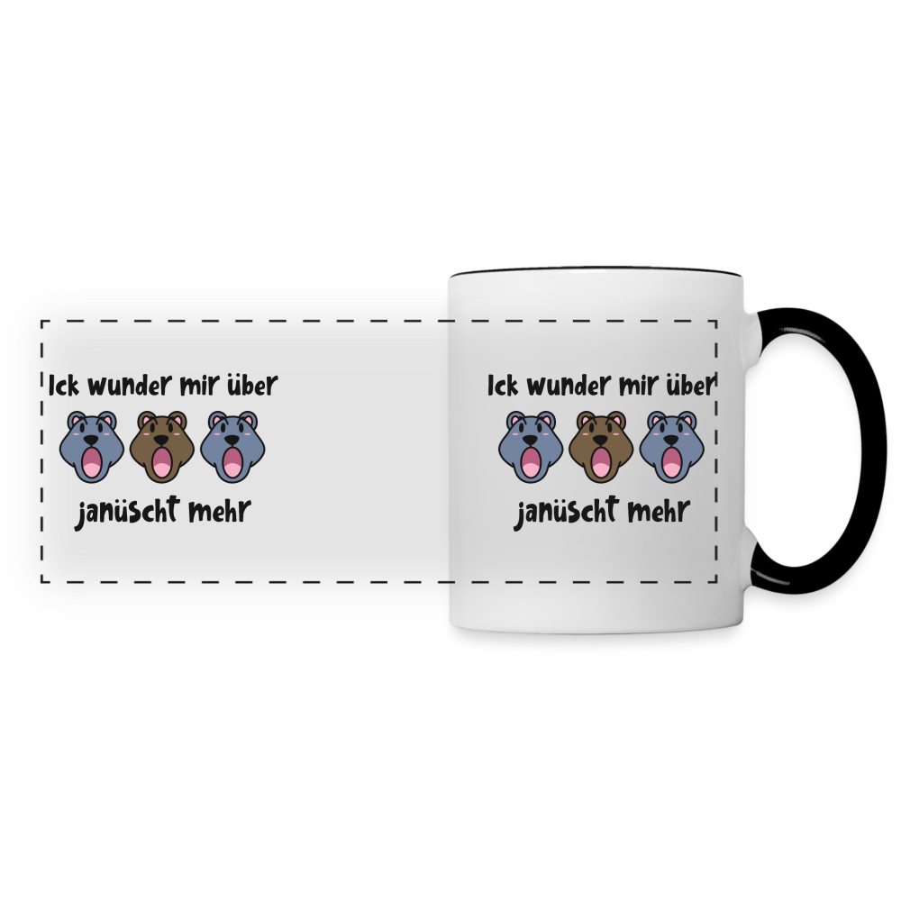 Ick wunder mir - Tasse zweifarbig - white/black