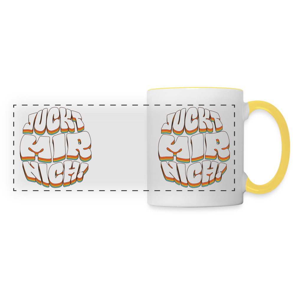 Juckt Mir Nich! - Tasse zweifarbig - white/yellow