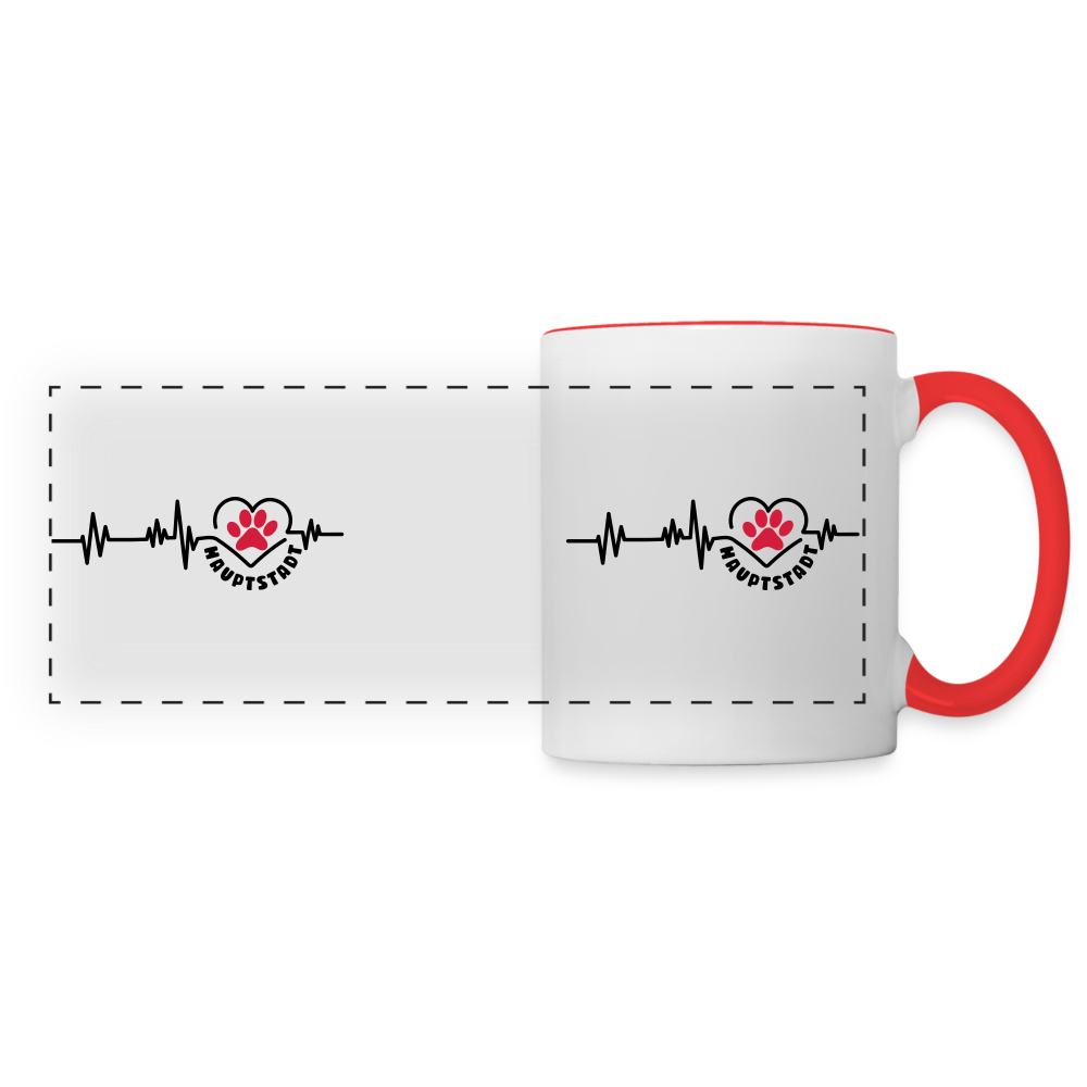 Haupstadt - Tasse zweifarbig - white/red
