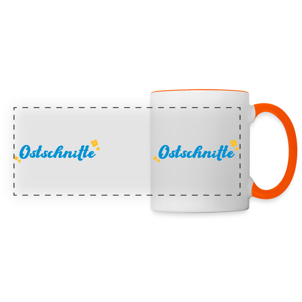 Ostschnitte - Tasse zweifarbig - white/orange