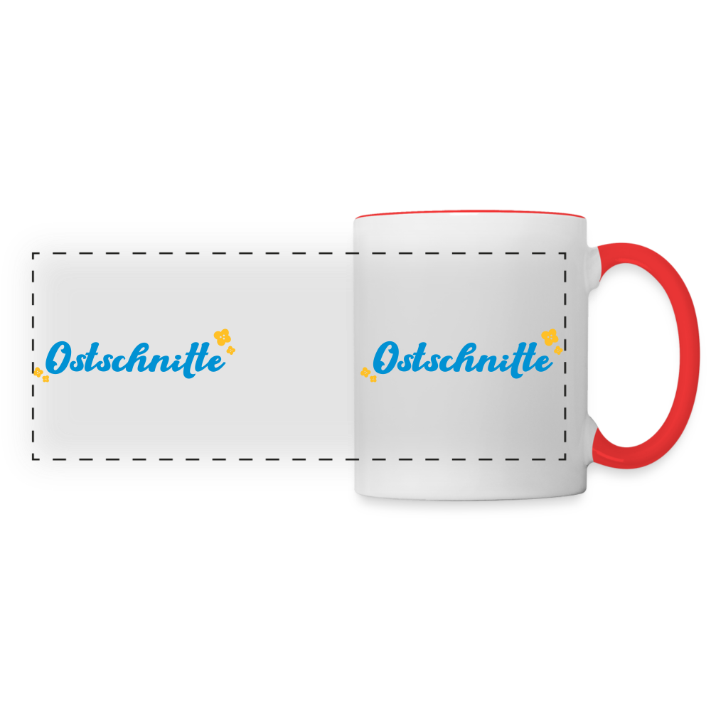 Ostschnitte - Tasse zweifarbig - white/red