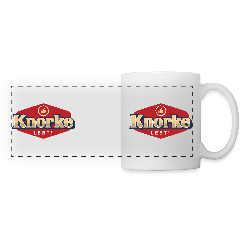 KNORKE lebt! - Tasse zweifarbig - white
