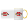 KNORKE lebt! - Tasse zweifarbig - white/yellow