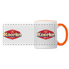 KNORKE lebt! - Tasse zweifarbig - white/orange