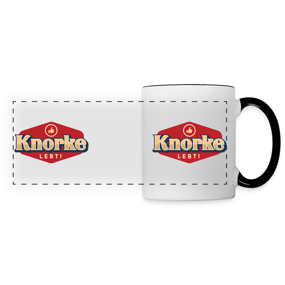 KNORKE lebt! - Tasse zweifarbig - white/black