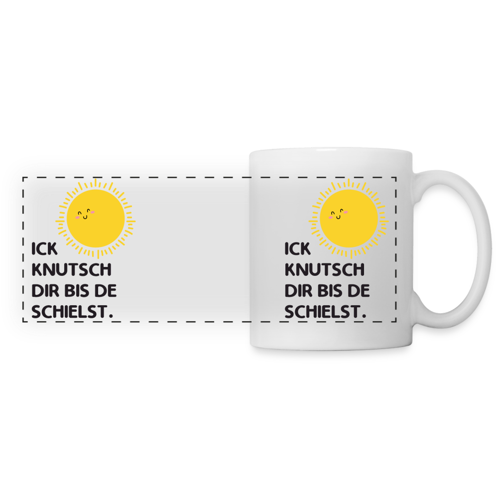 Ick knutsch dir Sonne! - Tasse zweifarbig - white