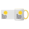 Ick knutsch dir Sonne! - Tasse zweifarbig - white/yellow