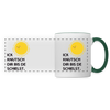 Ick knutsch dir Sonne! - Tasse zweifarbig - white/dark green