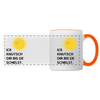Ick knutsch dir Sonne! - Tasse zweifarbig - white/orange