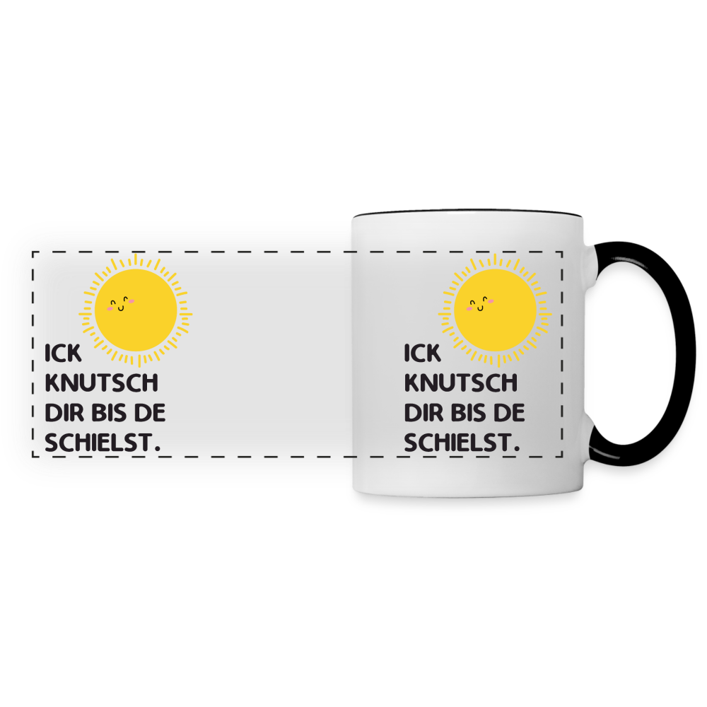 Ick knutsch dir Sonne! - Tasse zweifarbig - white/black