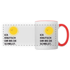Ick knutsch dir Sonne! - Tasse zweifarbig - white/red