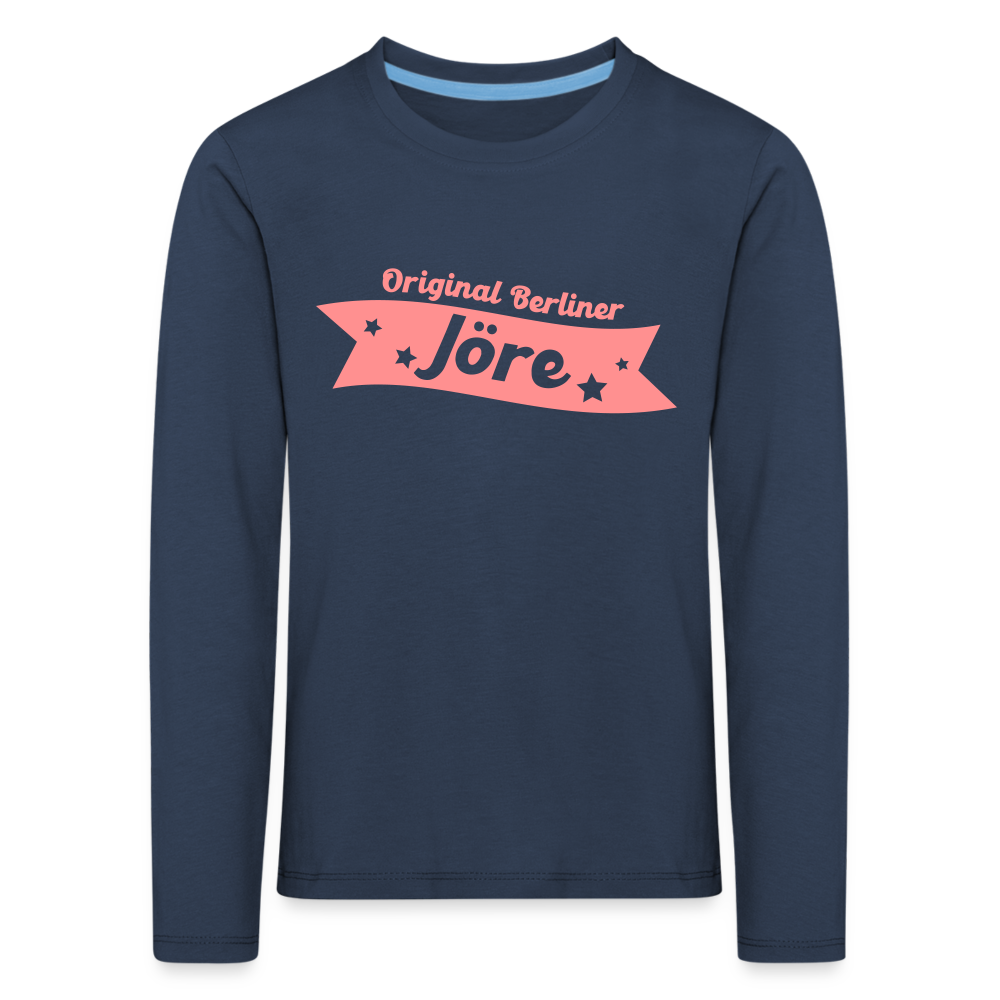 Berliner Jöre - Kinder Langarmshirt - navy