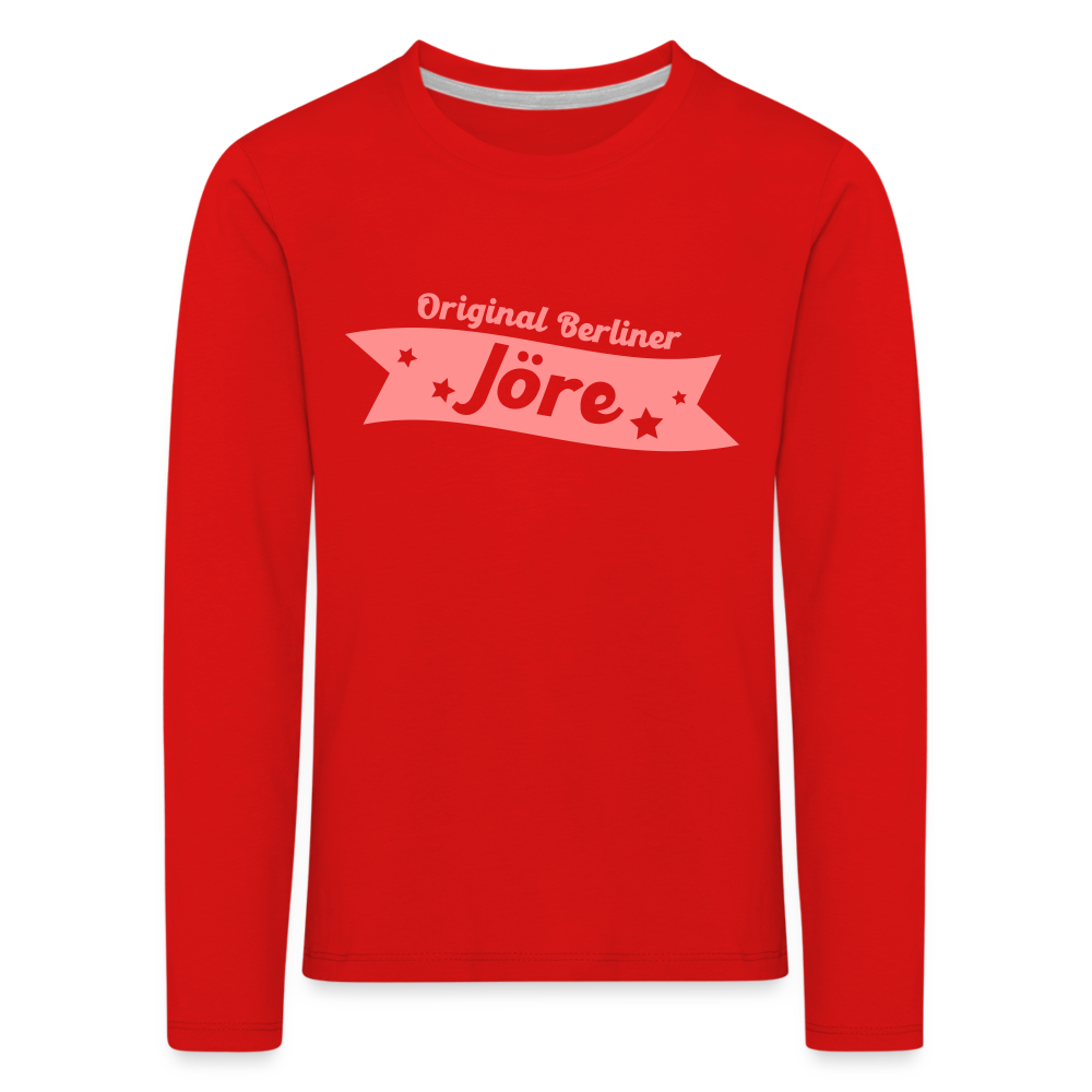 Berliner Jöre - Kinder Langarmshirt - red