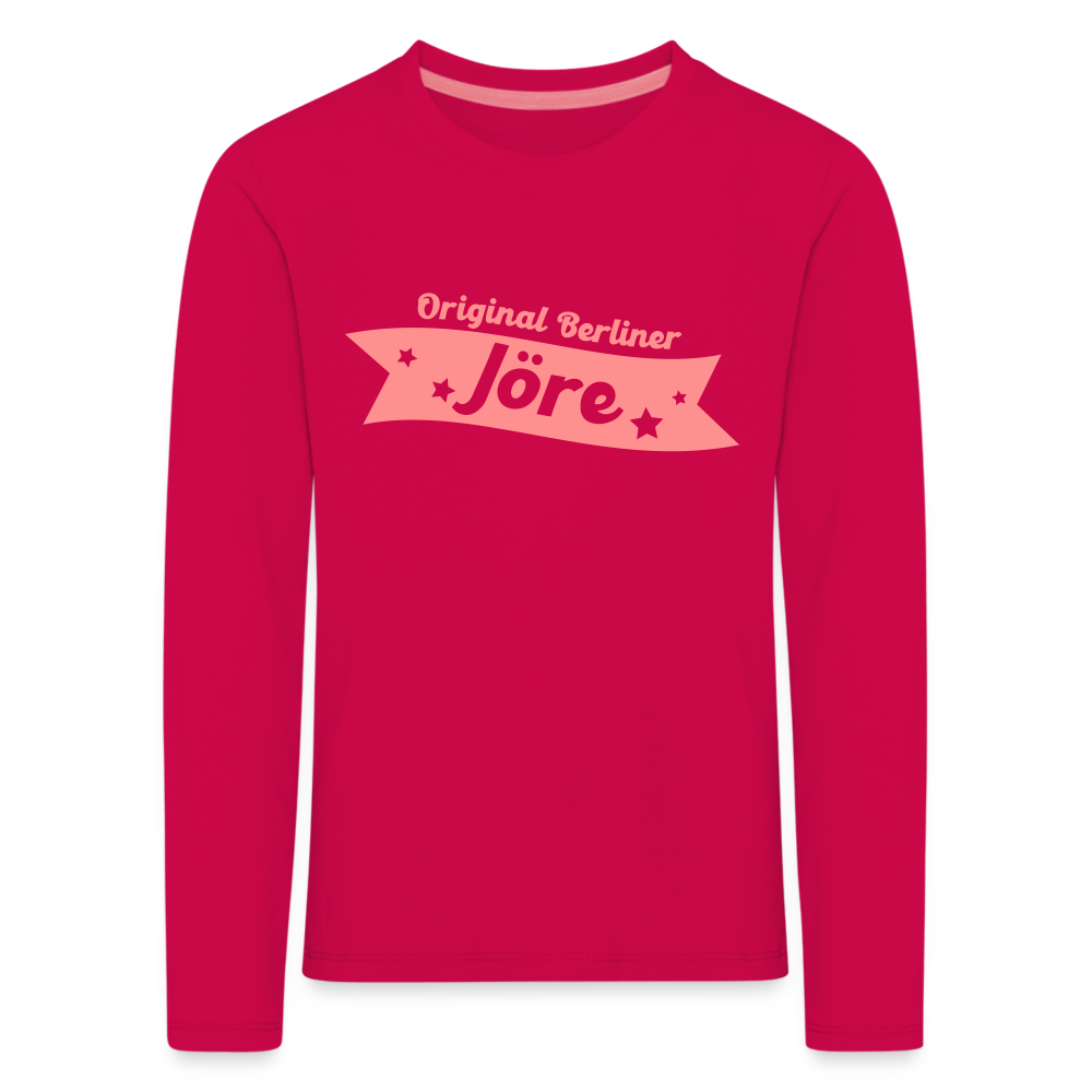 Berliner Jöre - Kinder Langarmshirt - dark pink