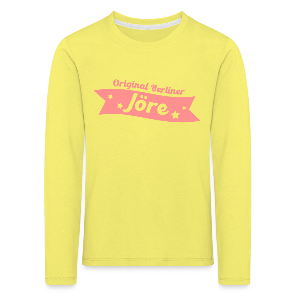 Berliner Jöre - Kinder Langarmshirt - yellow