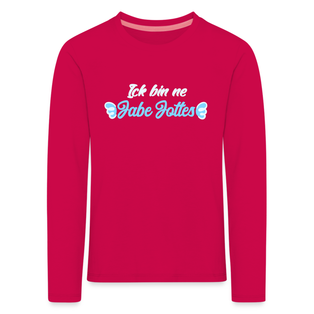 Jabe Jottes - Kinder Langarmshirt - dark pink