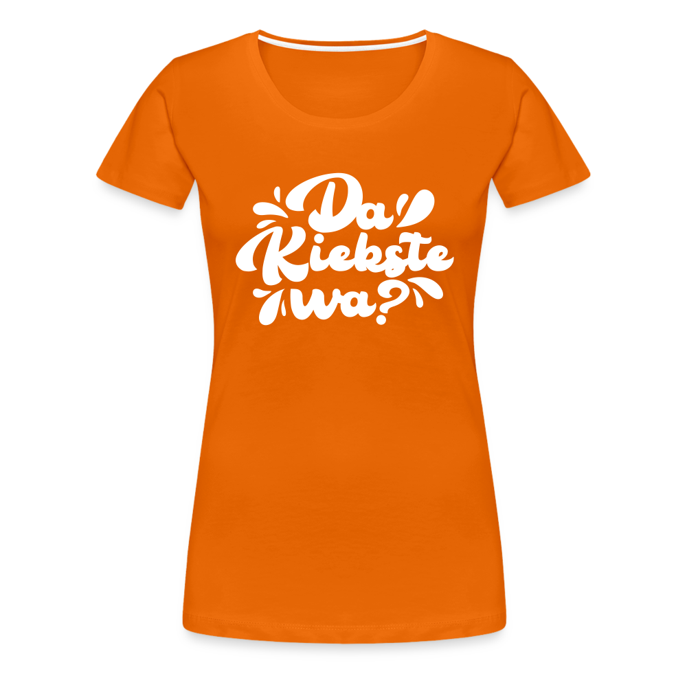 Kiekste - Frauen Premium T-Shirt - orange
