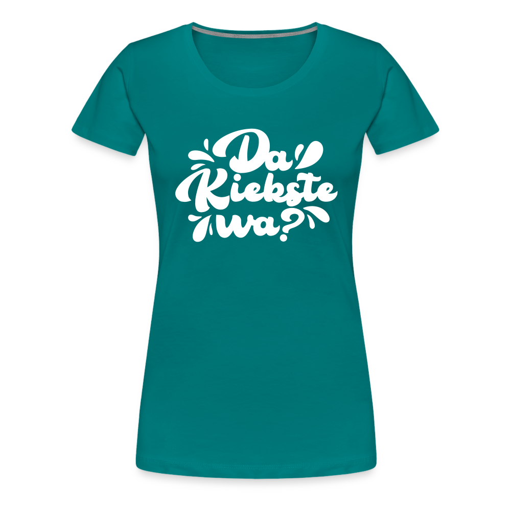 Kiekste - Frauen Premium T-Shirt - diva blue