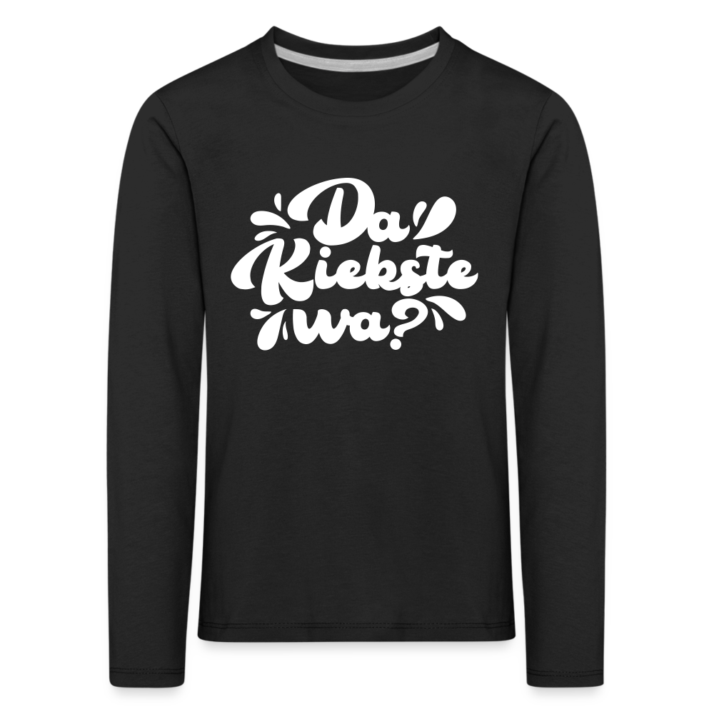 Kiekste - Kinder Langarmshirt - black