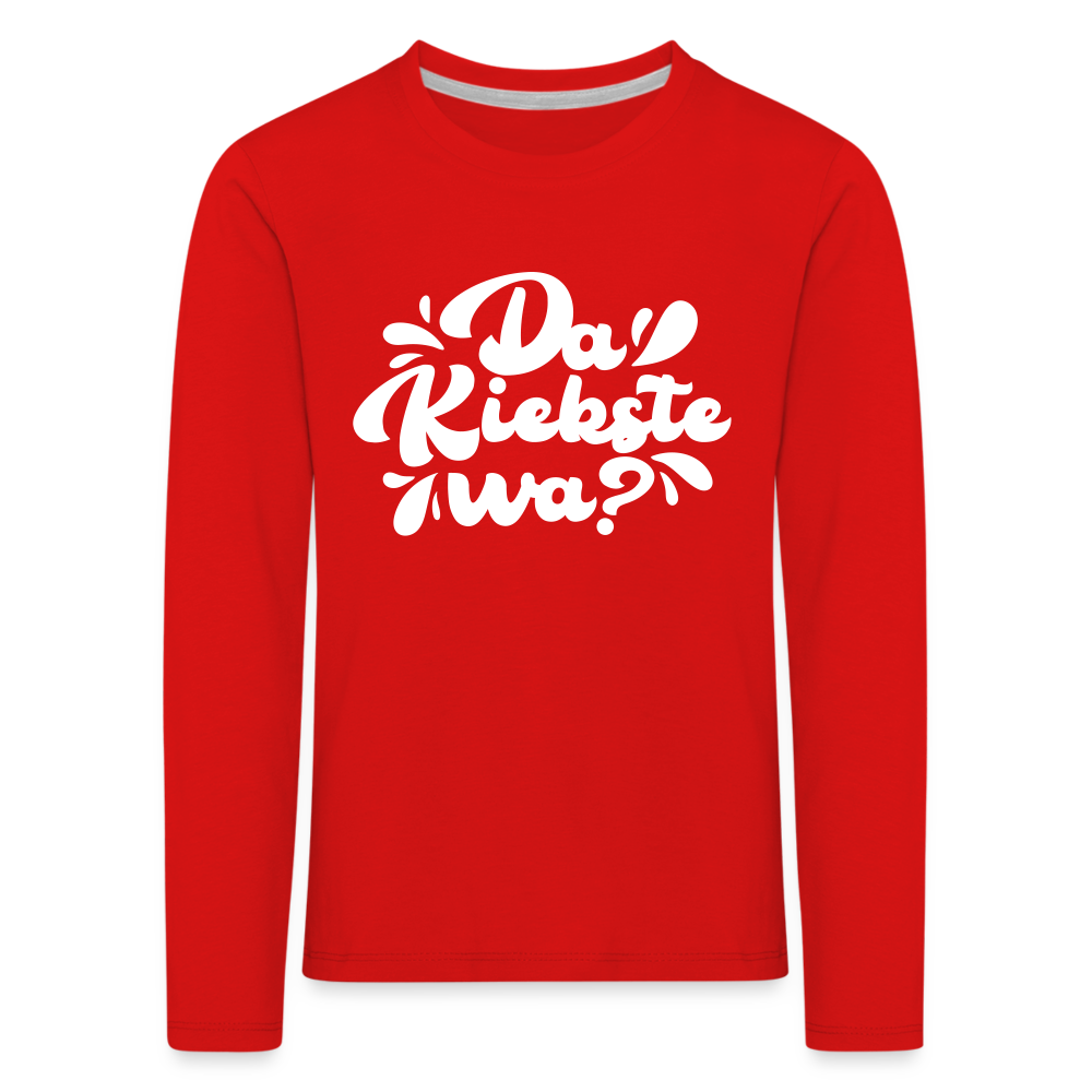 Kiekste - Kinder Langarmshirt - red