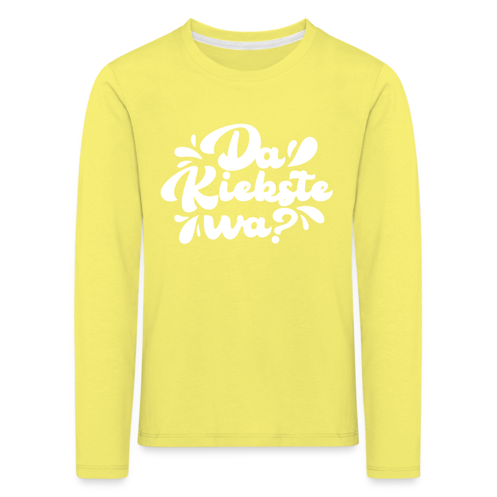 Kiekste - Kinder Langarmshirt - yellow