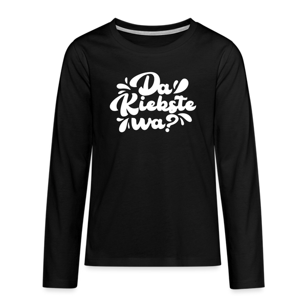 Kiekste - Teenager Langarmshirt - black