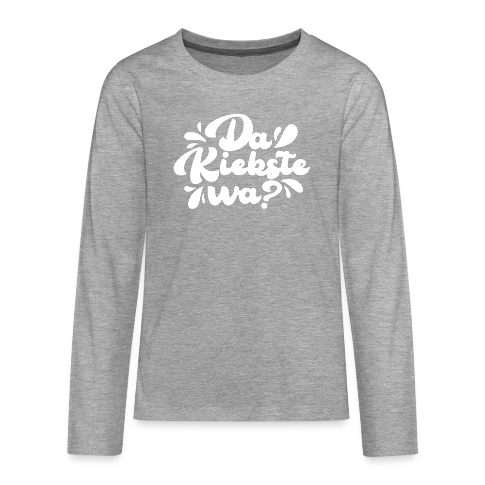 Kiekste - Teenager Langarmshirt - heather grey