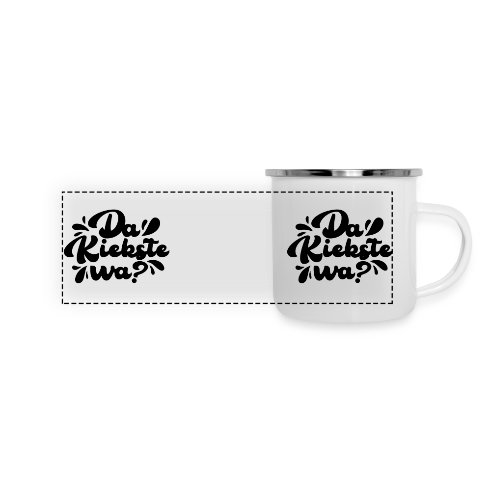 Kiekste - Emaille Tasse - white