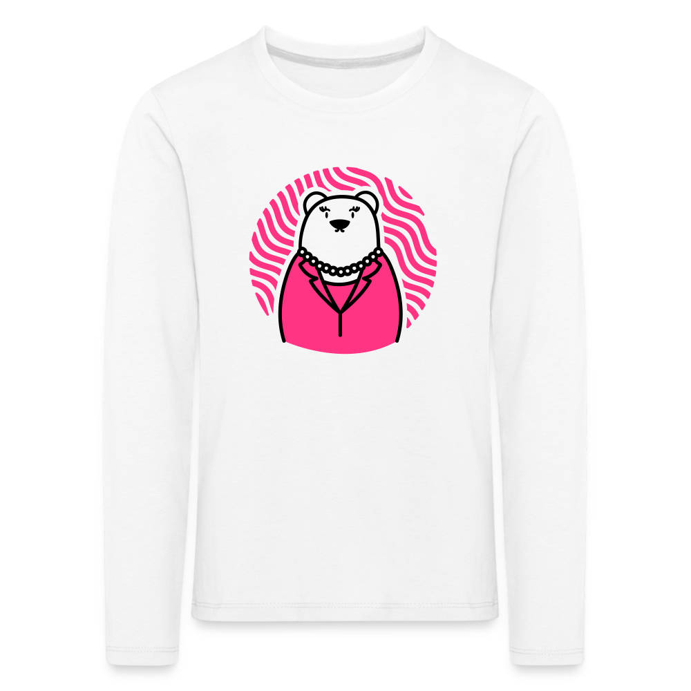 Chefin - Kinder Langarmshirt - white