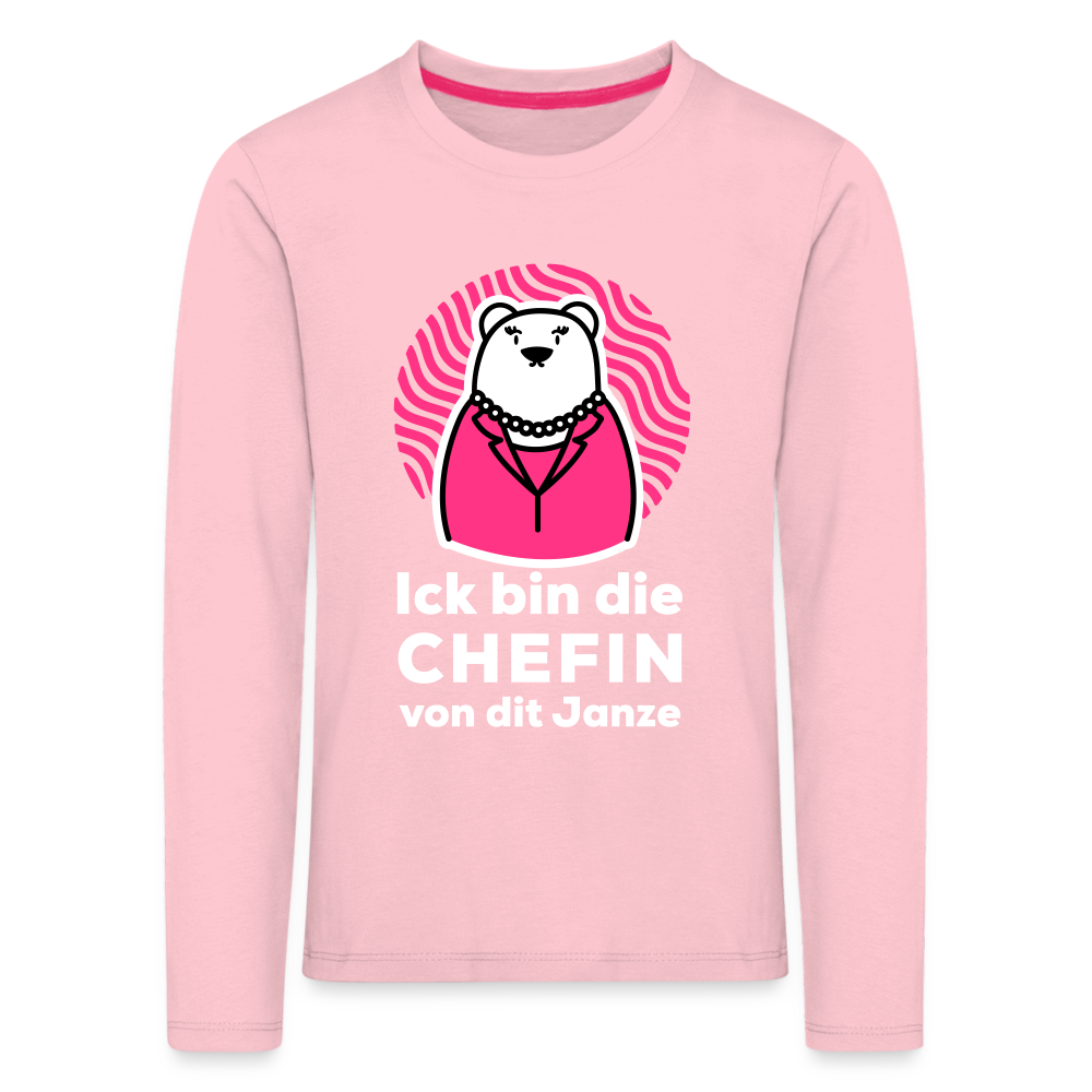 Chefin - Kinder Langarmshirt - rose shadow