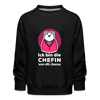 Chefin - Kinder Premium Sweatshirt - black