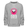 Chefin - Kinder Premium Sweatshirt - heather grey